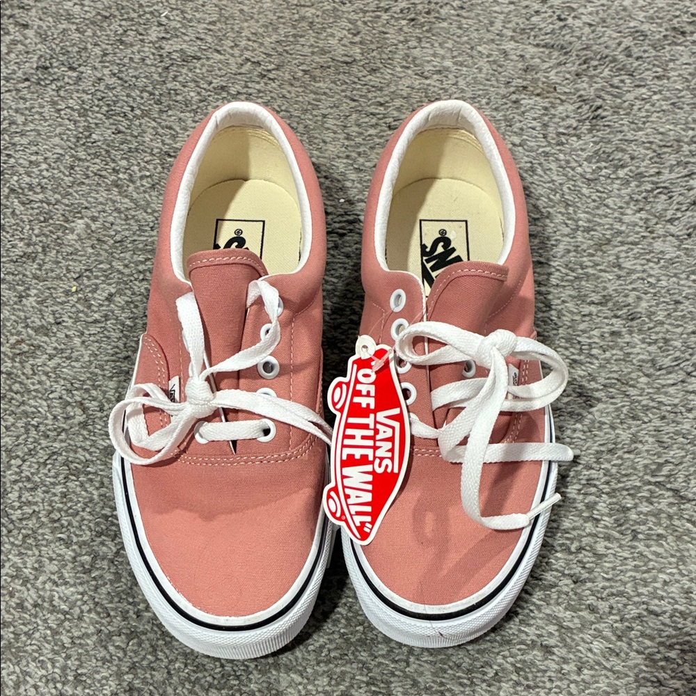 Vans Blush Canvas Shoes with White Accents